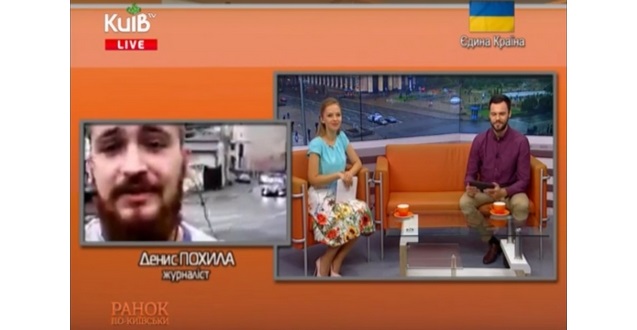 У прямому включенні зі студією "Ранку по-Київськи" телеканалу "Київ" журналіст Денис Похила розповів про відкриття нового підвищенного пішохідного переходу у Києві, а представник Комунальної корпорації "Київавтодор" Юрій Дорошенко пояснив, як буде організована безпека на дорогах столиці