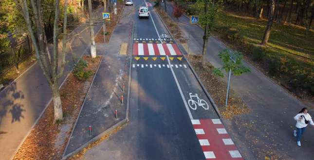 У столиці збільшилась кількість вулиць з велосипедною інфраструктурою