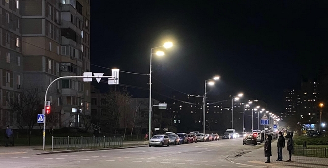 Нове освітлення на вулиці Кошиця